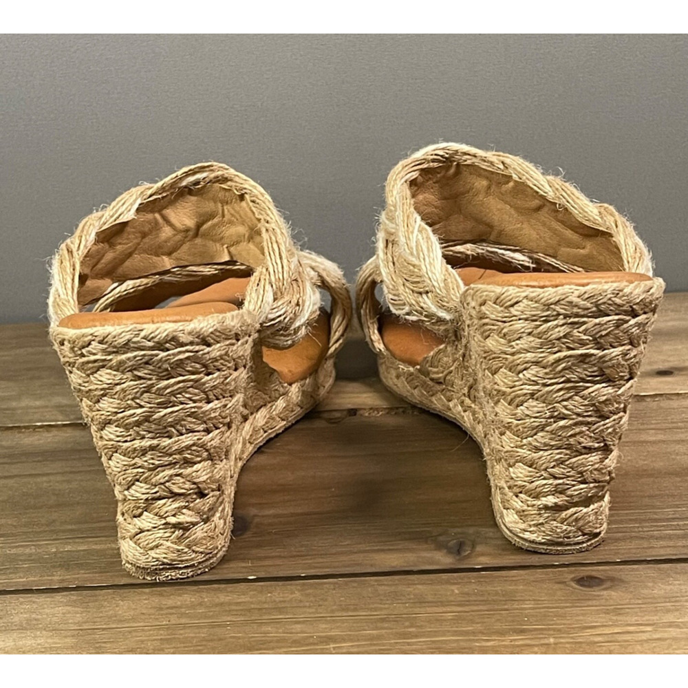 Andre Assous Women's Nolita Woven Espadrille Wedge Heel Sandal Size 41 Natural - Picture 8 of 14